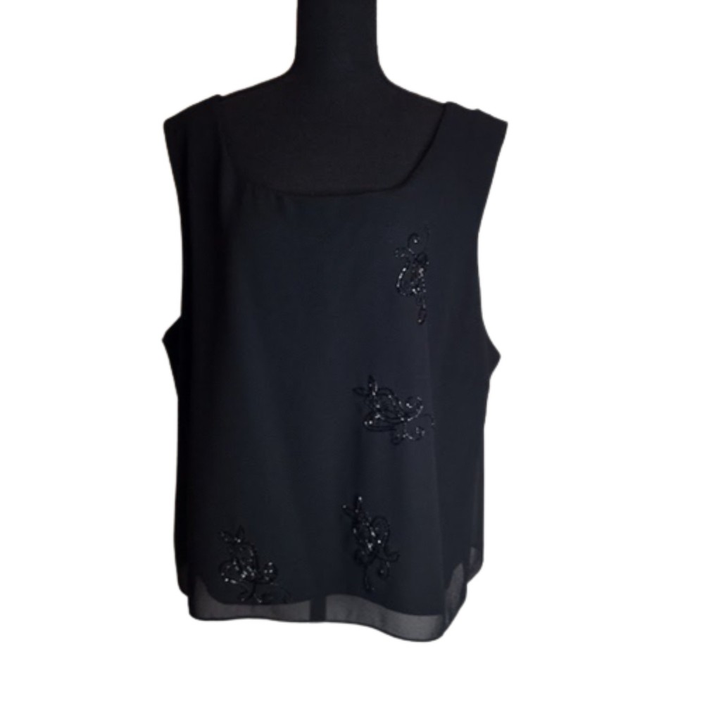 Dela-Jo By Lida Beaded Shell 3X Black